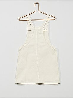 Robe salopette en twill - Kiabi