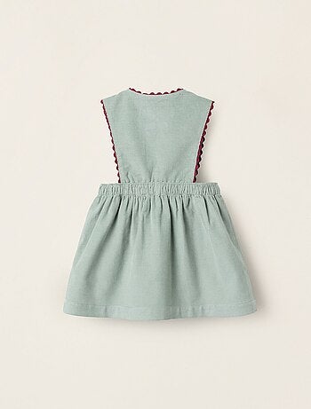 Robe-Salopette en Velours Côtelé