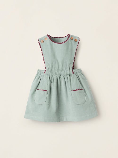 Robe-Salopette en Velours Côtelé - Kiabi
