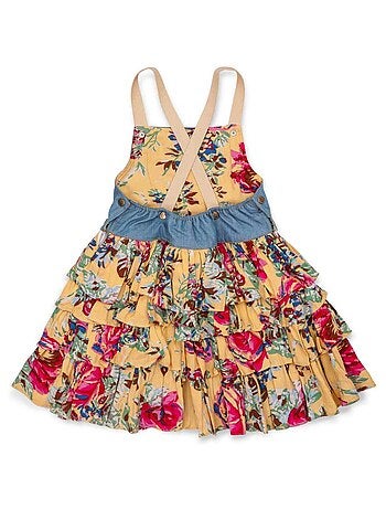 Robe Salopette Été Volants Liberty GIGI - La Faute à Voltaire
