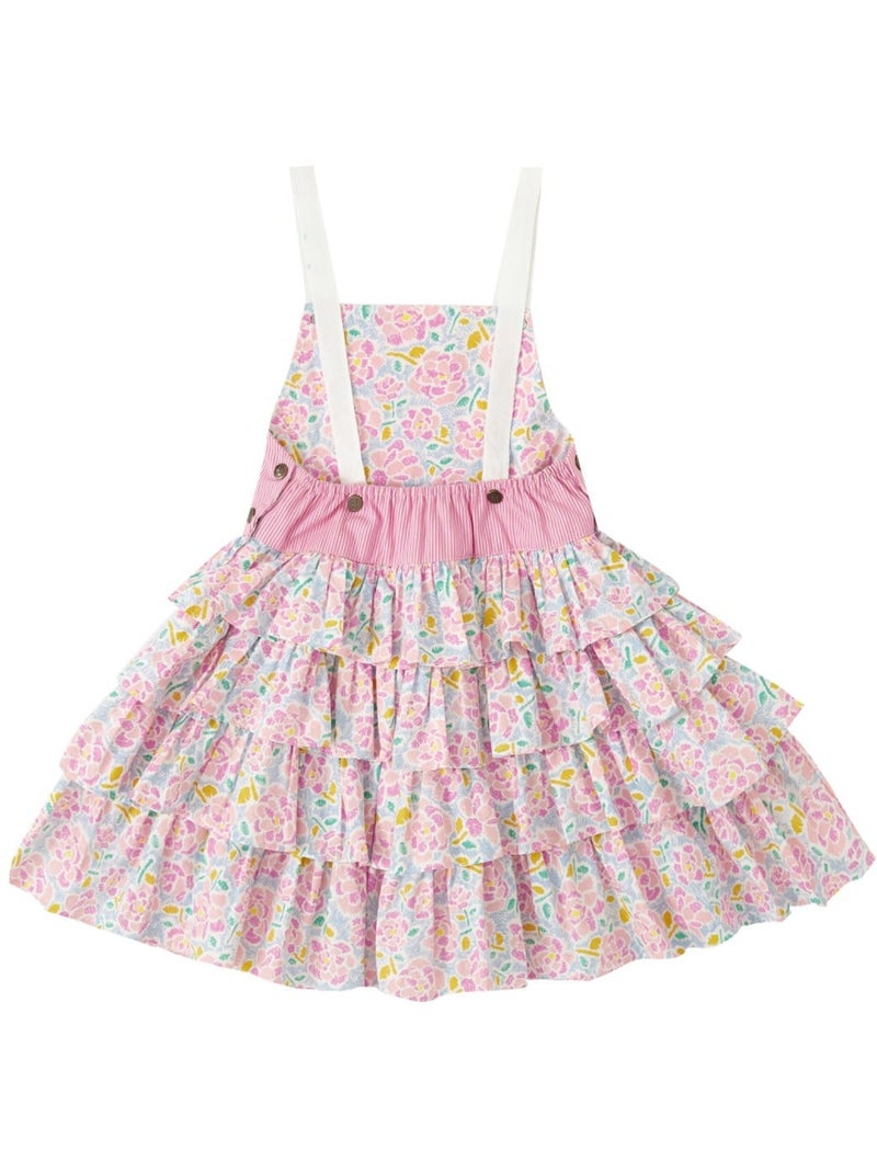 Robe Salopette   Fleurie  et    GIGI - La Faute à Voltaire Rose clair - Kiabi