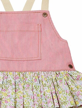 Robe Salopette Fleurie Liberty GIGI - La Faute à Voltaire