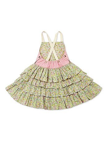 Robe Salopette Fleurie Liberty GIGI - La Faute à Voltaire