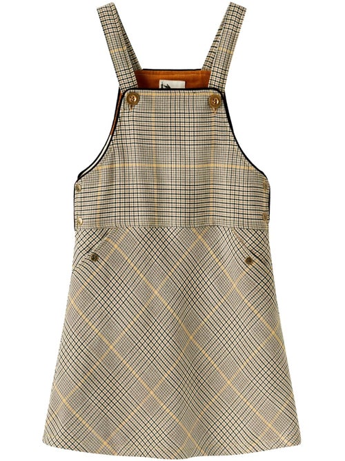 Robe Salopette  Hiver à Carreaux Tartan   LOLA - La Faute à Voltaire - Kiabi