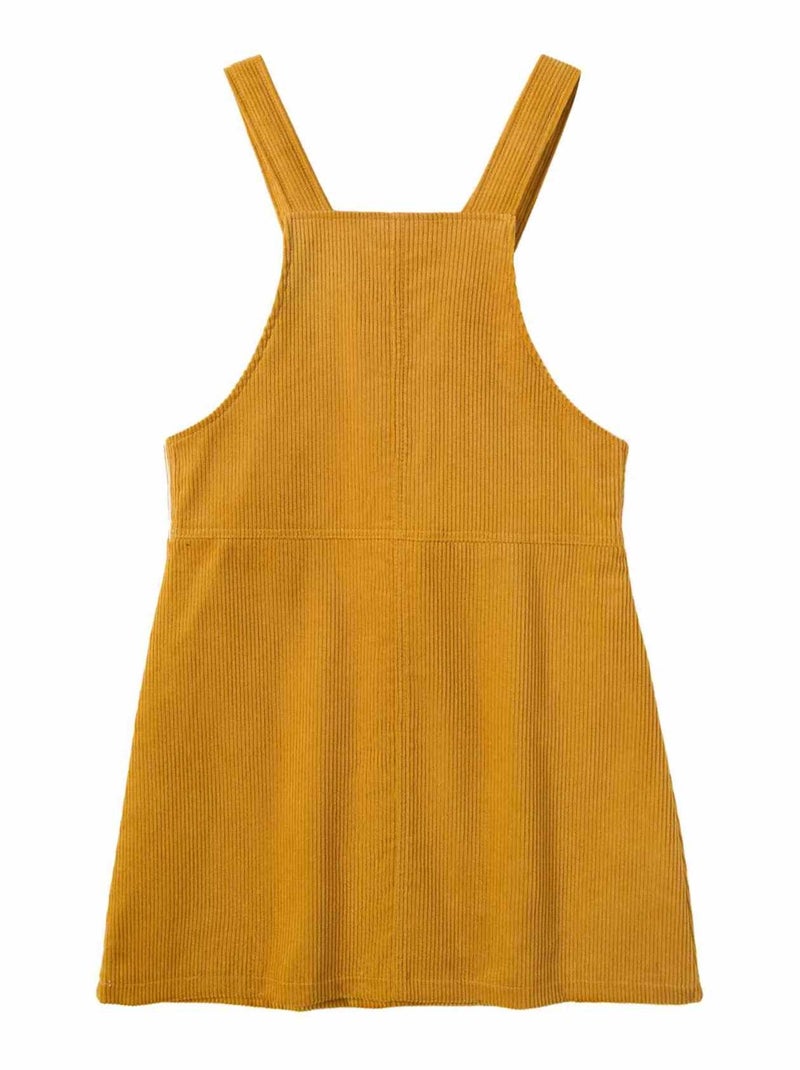 Robe Salopette Hiver  en Velours   LOLA - La Faute à Voltaire Jaune - Kiabi