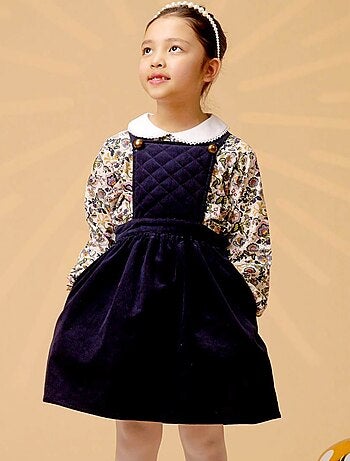 Robe Salopette Hiver Velours ECOLIÈRE - La Faute à Voltaire