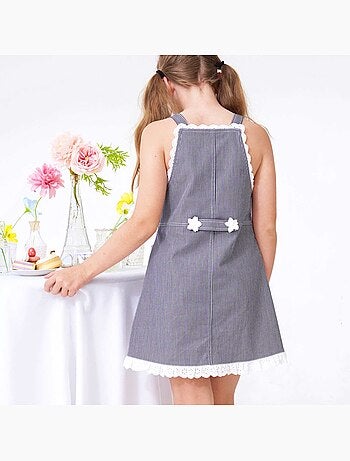 Robe Salopette Jean Rayée LOLA - La Faute à Voltaire