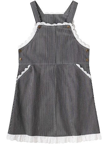 Robe Salopette Jean Rayée LOLA - La Faute à Voltaire