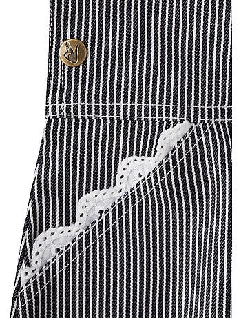 Robe Salopette Jean Rayée LOLA - La Faute à Voltaire
