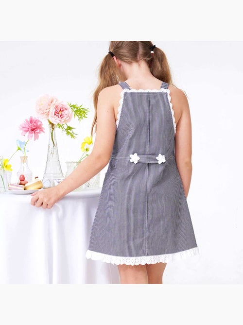 Robe Salopette  Jean Rayée    LOLA - La Faute à Voltaire - Kiabi
