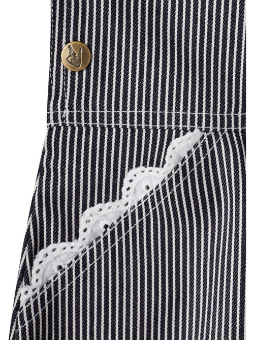 Robe Salopette  Jean Rayée    LOLA - La Faute à Voltaire - Kiabi