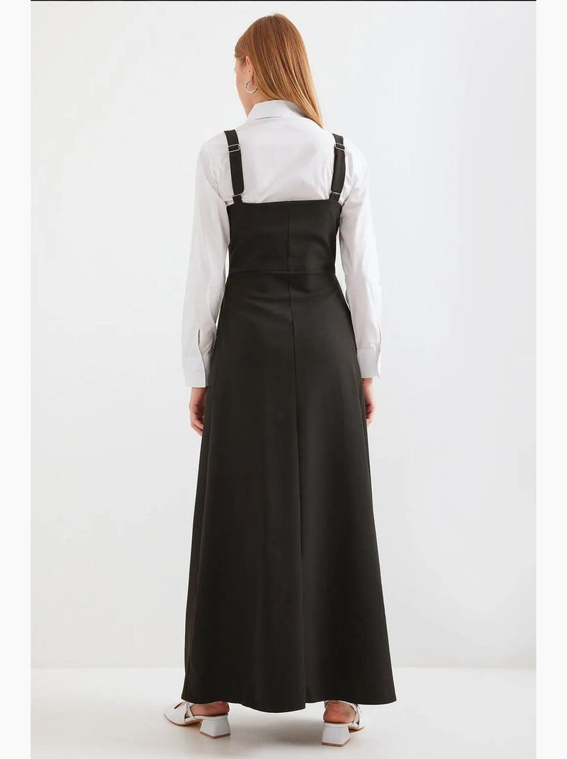 Robe salopette longue bdart Noir - Kiabi