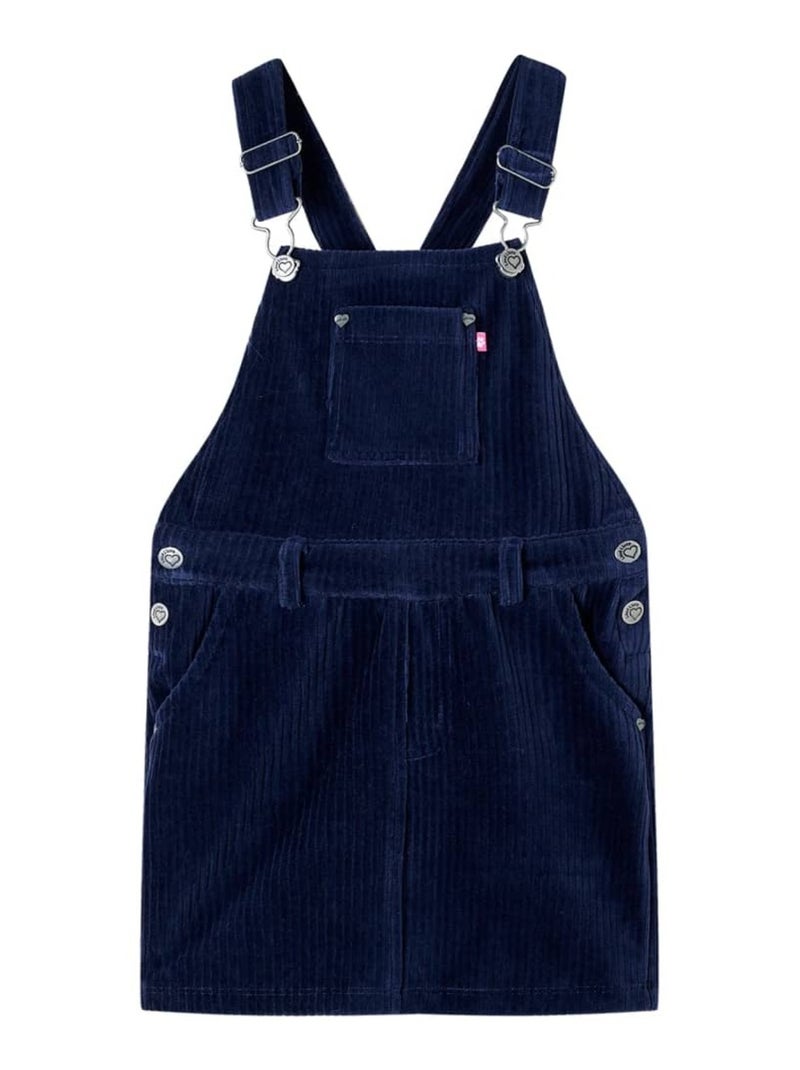 Robe Salopette Pour Enfants Coton - VidaXL Bleu - Kiabi