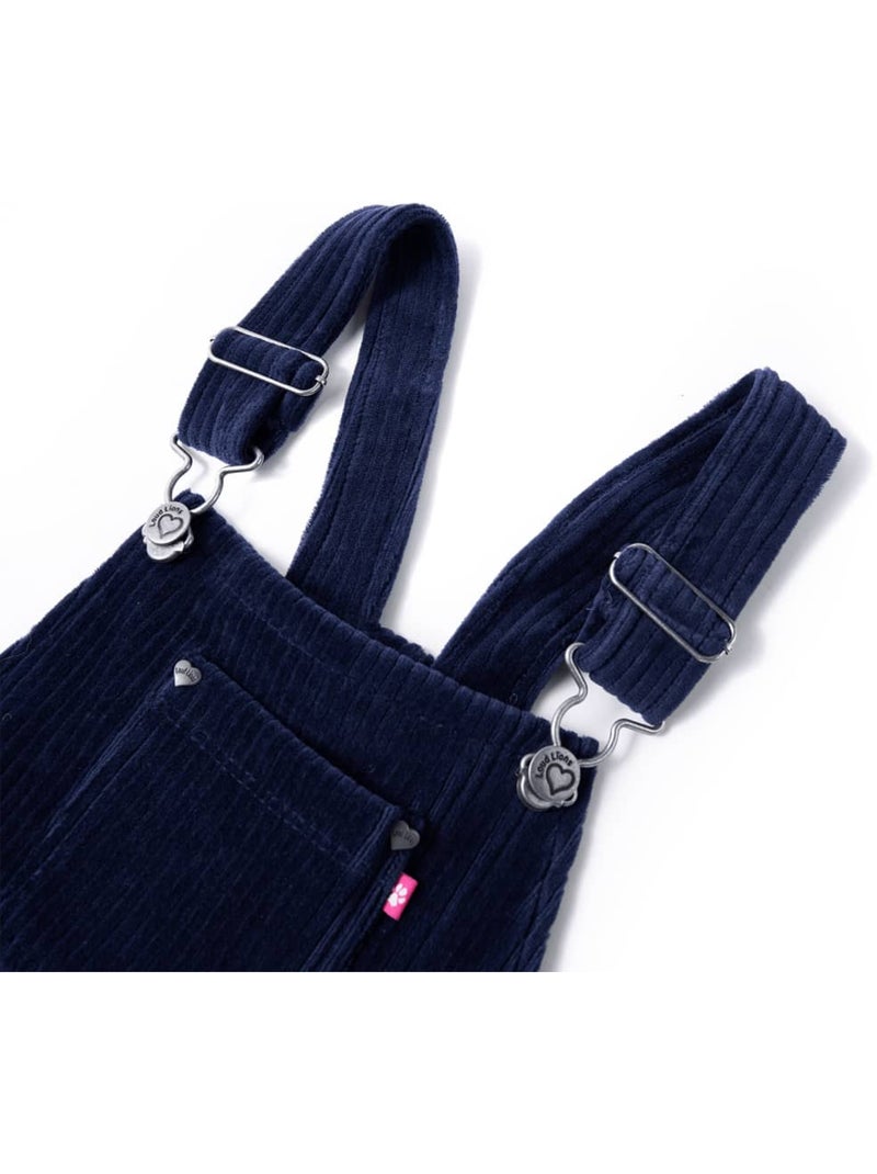 Robe Salopette Pour Enfants Coton - VidaXL Bleu - Kiabi