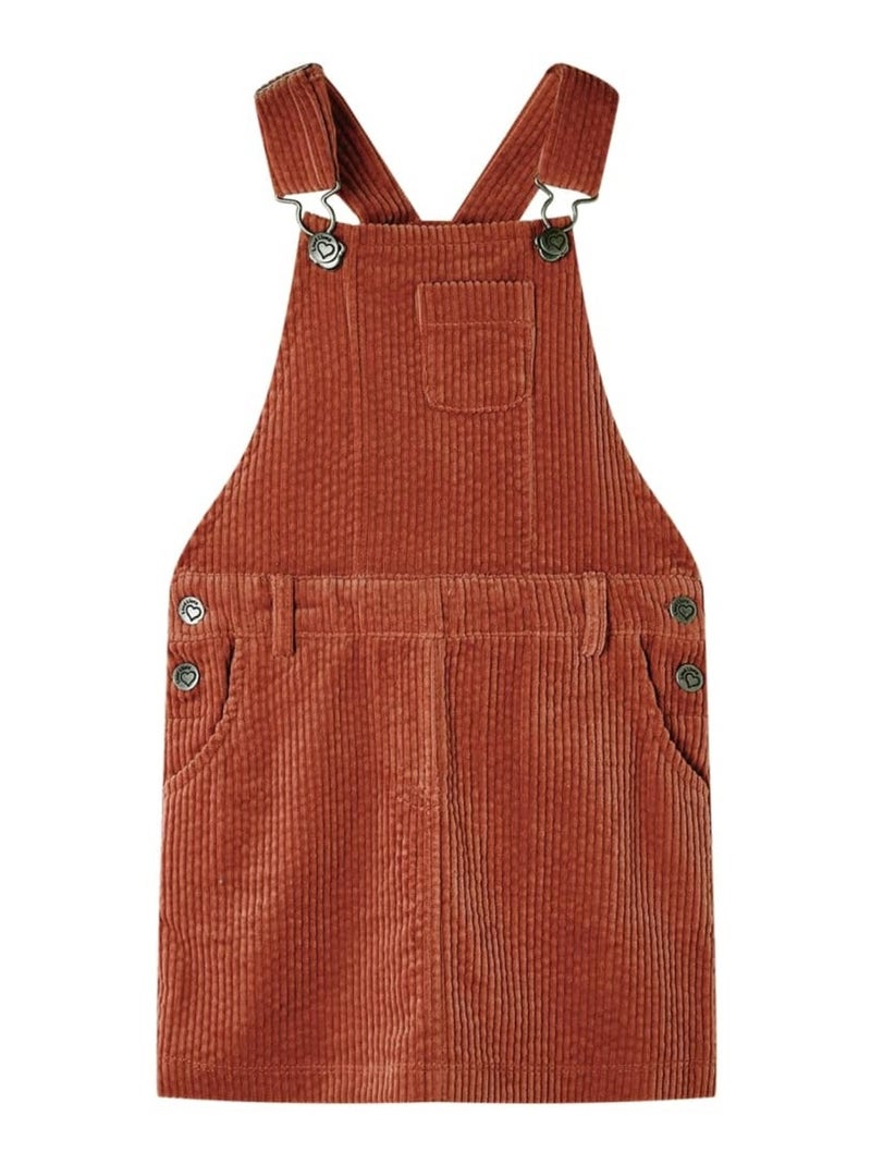 Robe Salopette Pour Enfants Coton - VidaXL Camel - Kiabi