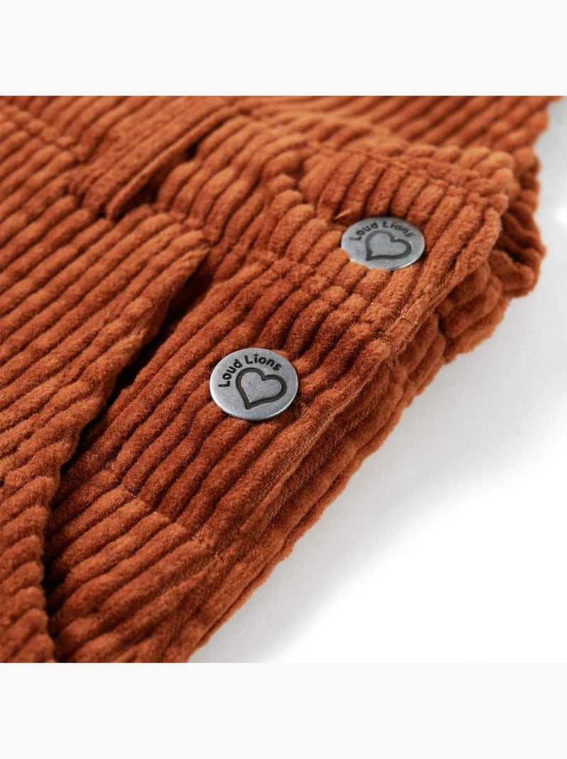 Robe Salopette Pour Enfants Coton - VidaXL Camel - Kiabi