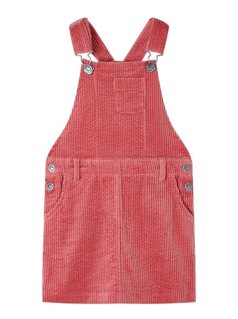 Robe Salopette Pour Enfants Coton - VidaXL Rose - Kiabi