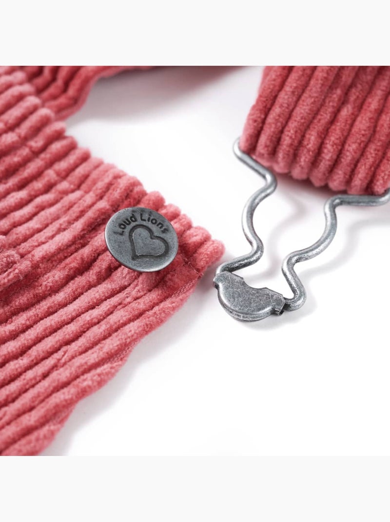 Robe Salopette Pour Enfants Coton - VidaXL Rose - Kiabi