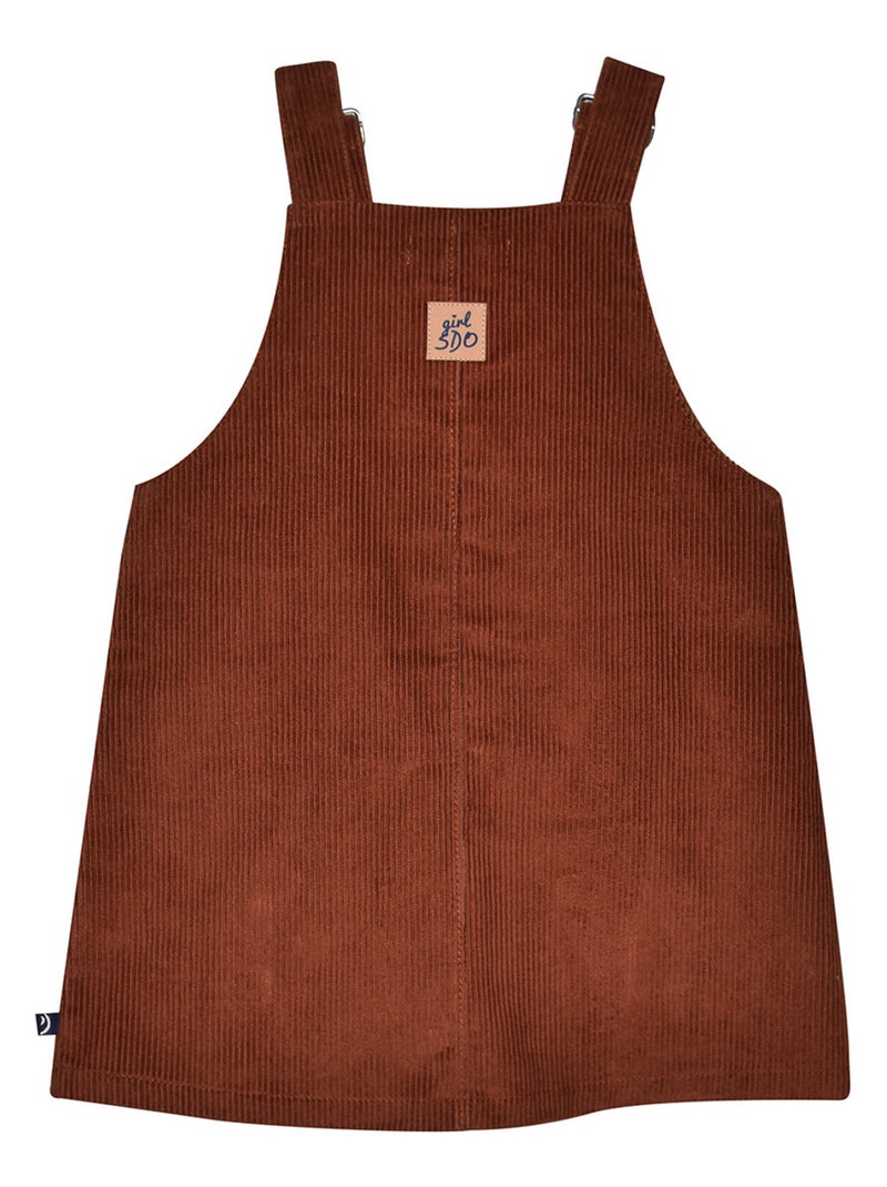 ROBE SALOPETTE VELOURS FILIPA Marron - Kiabi