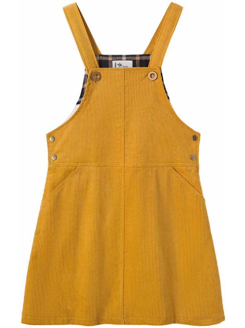 Robe Salopette  Velours   LOLA - La Faute à Voltaire Jaune - Kiabi