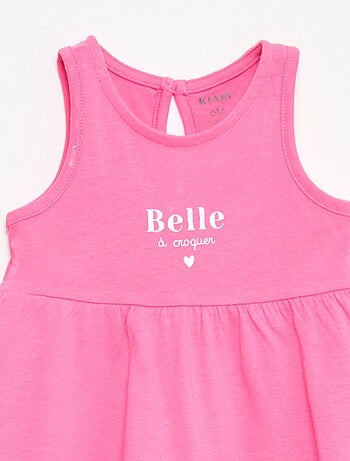 Robe sans manches à message