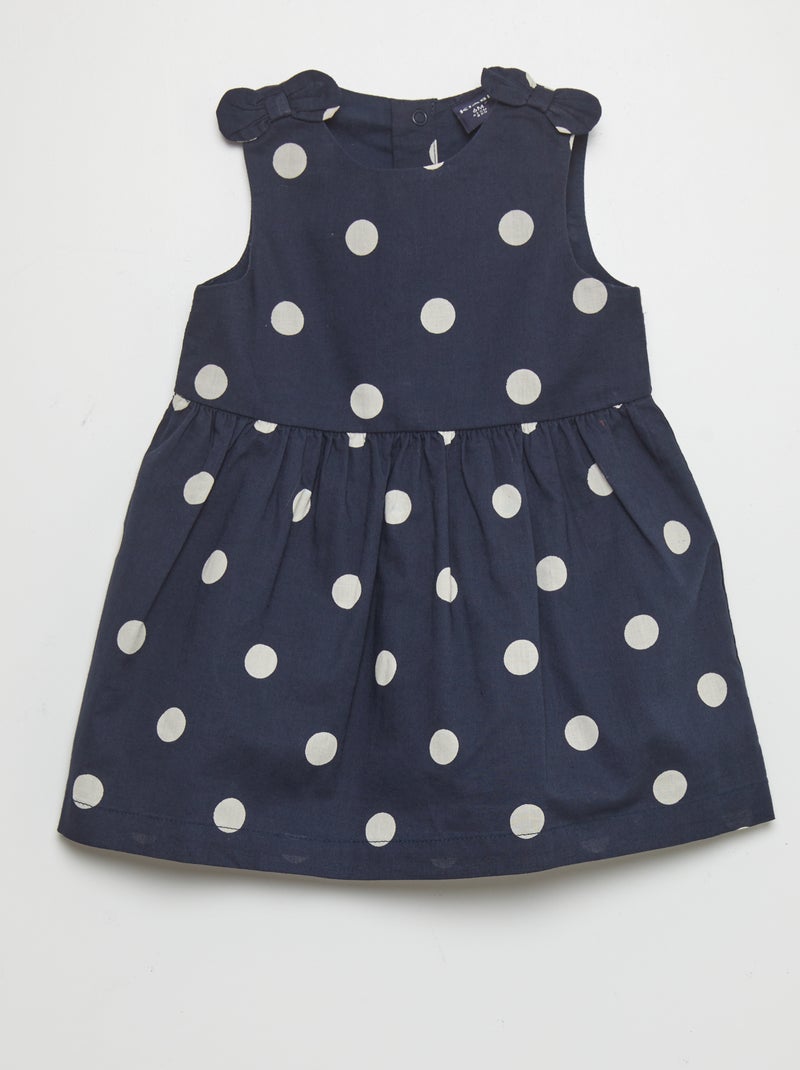 Robe sans manches à motif Bleu - Kiabi