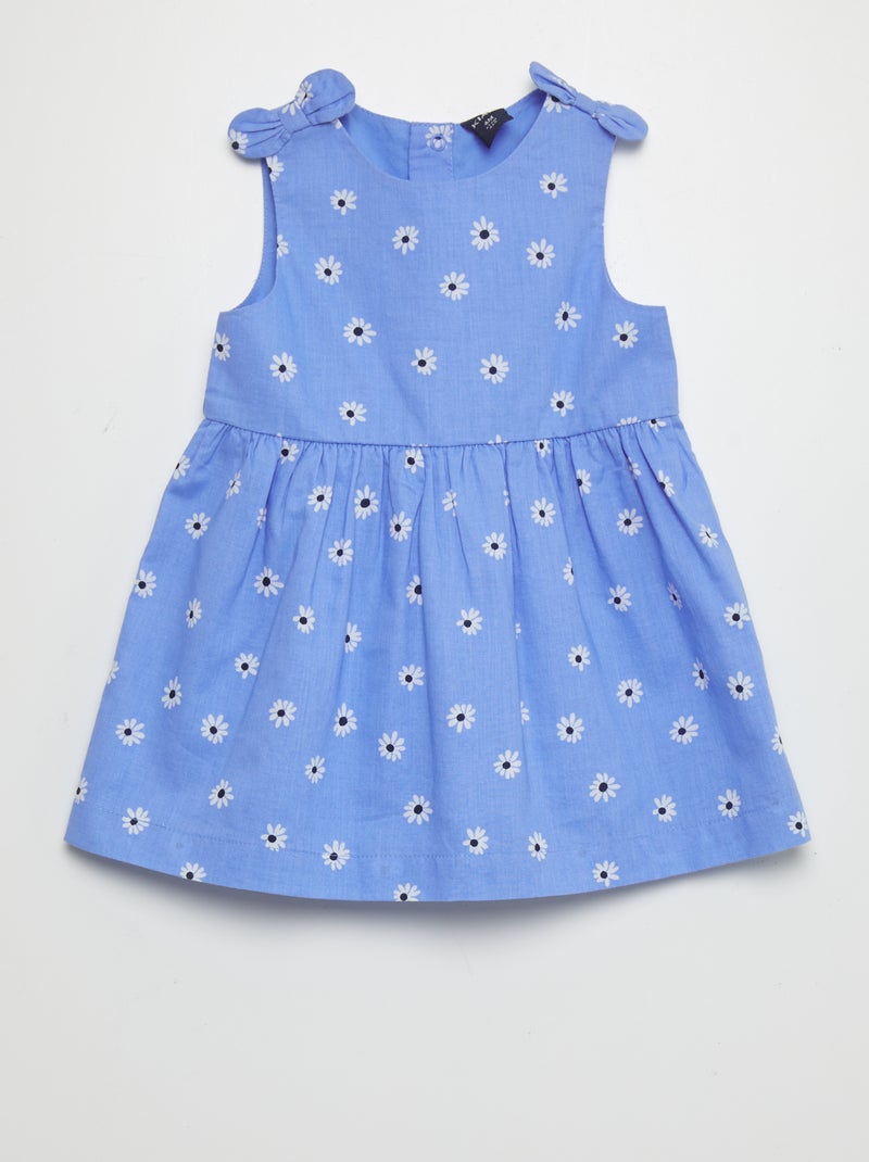 Robe sans manches à motif Bleu - Kiabi