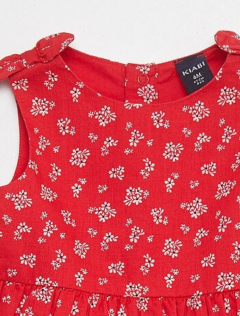 Robe Rouge Pour Fille 5 Ans De Kiabi - En Acrylique, Style Robe-pull Sans Manches, Occasion Très Bon état