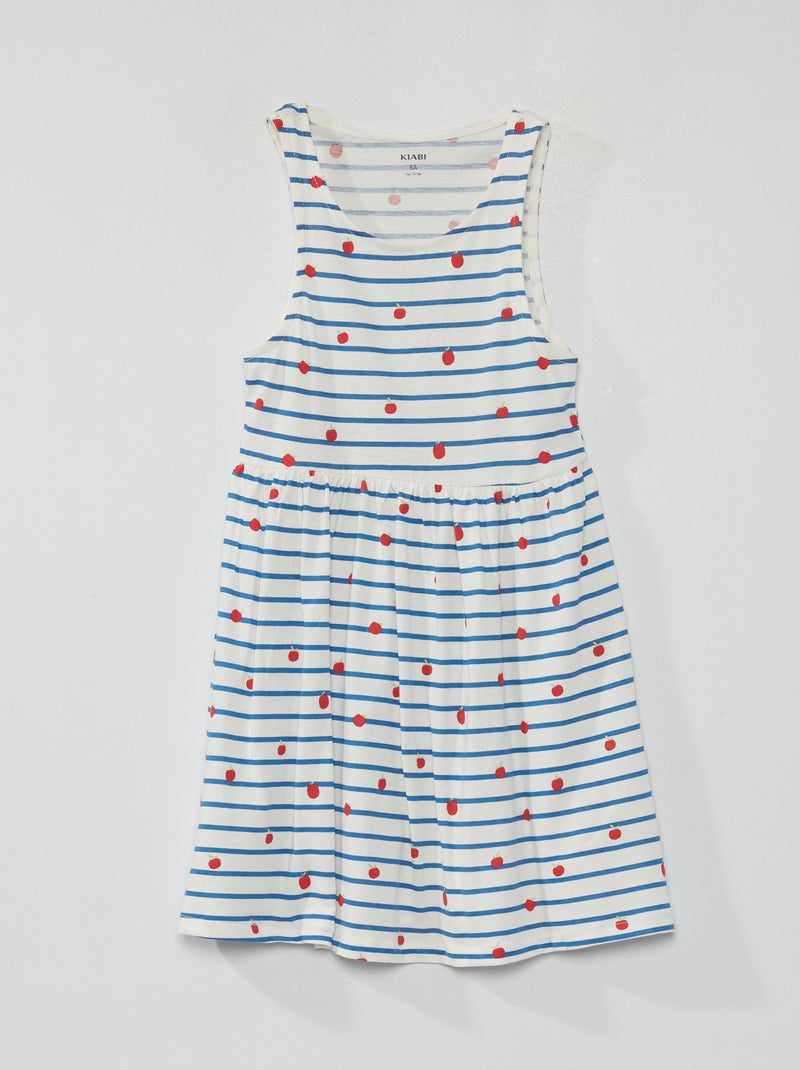 Robe sans manches à motifs Bleu - Kiabi