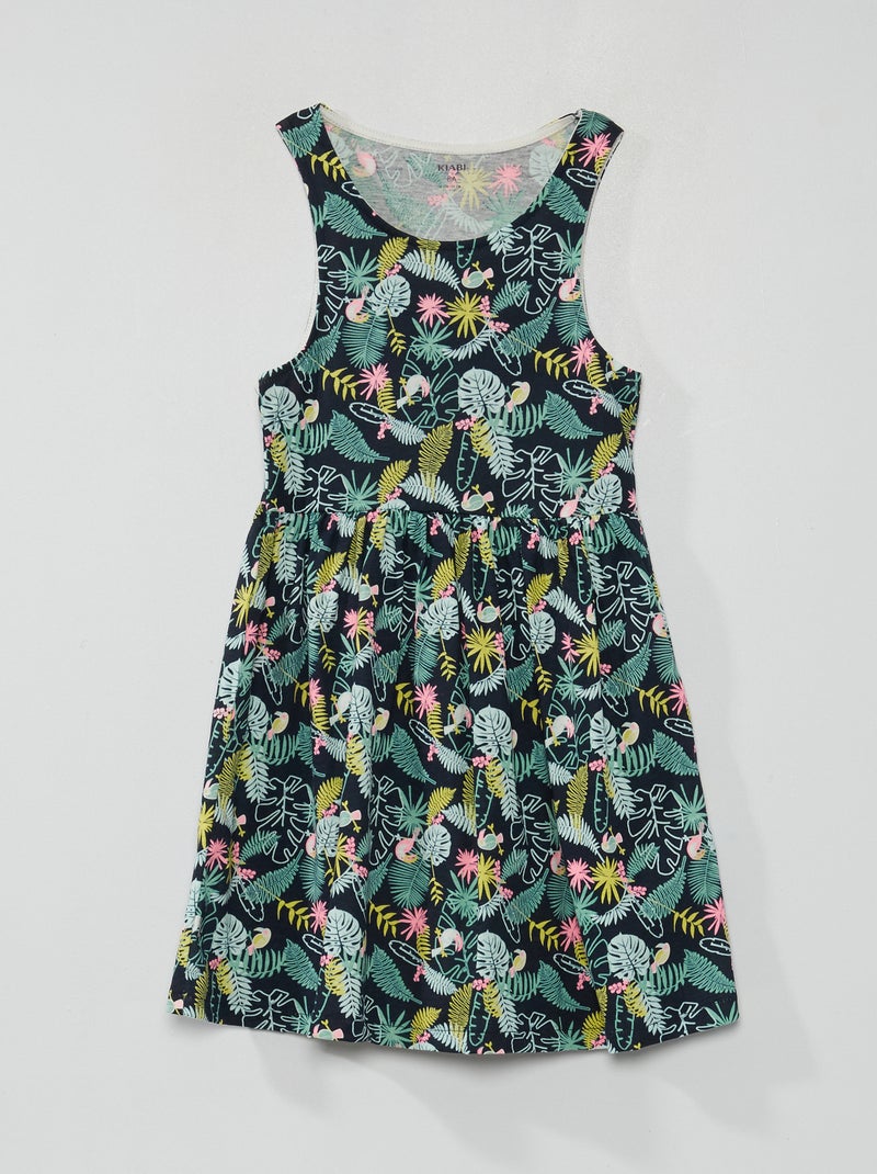 Robe sans manches à motifs Bleu - Kiabi