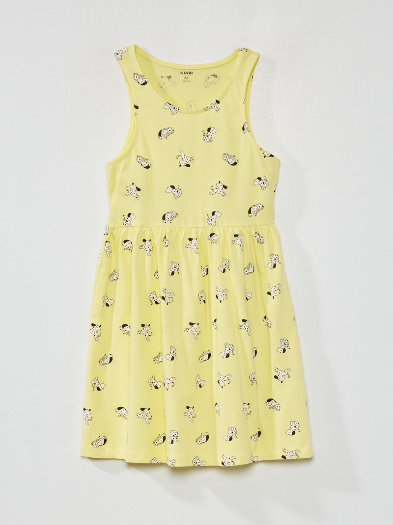 Robe sans manches à motifs Jaune 'dalmatiens' - Kiabi