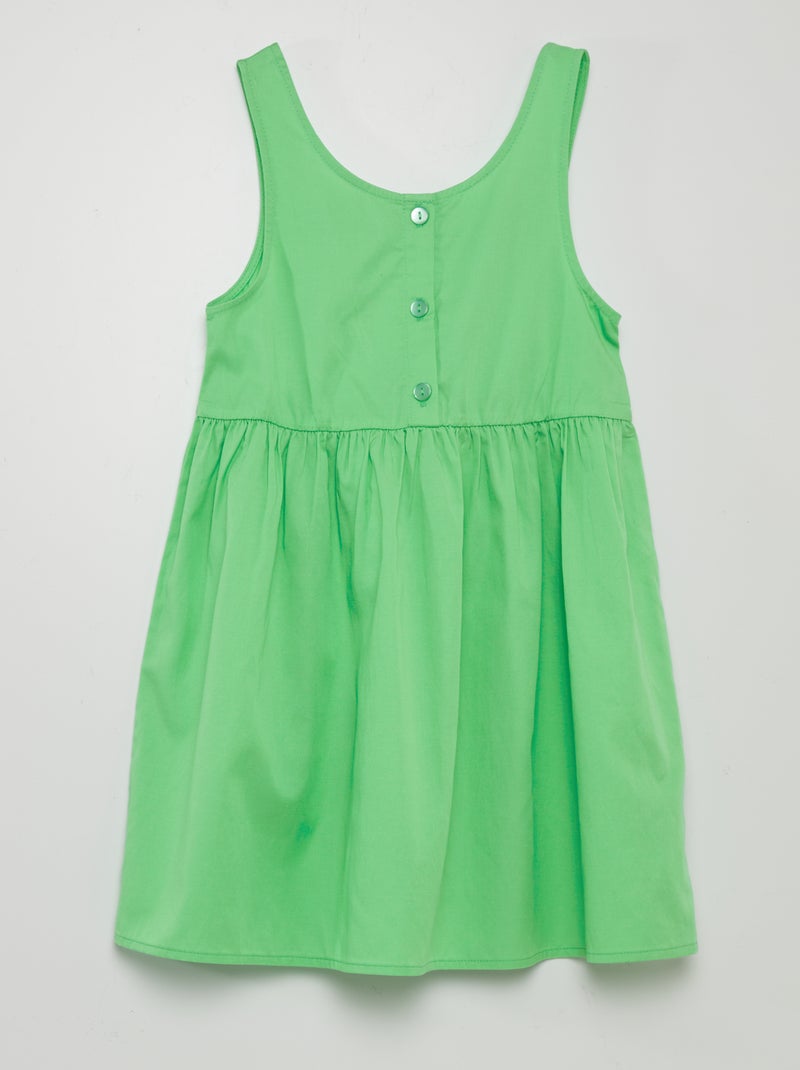 Robe sans manches à ouverture au dos Vert - Kiabi