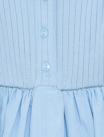 Robe sans manches bi-matière