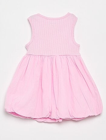 Robe sans manches bi-matière
