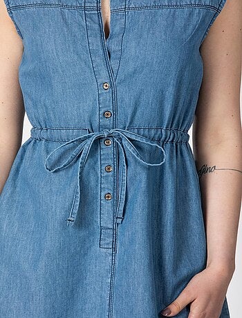 Robe sans manches chambray bleached EGLE 'Rica Lewis'