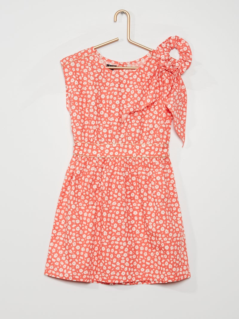 Robe sans manches + chouchou rose - Kiabi