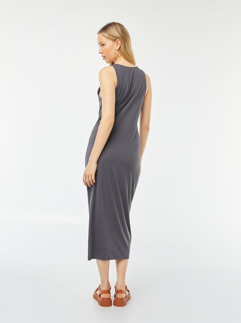 Robe sans manches coupe midi moulante BLEU - Kiabi