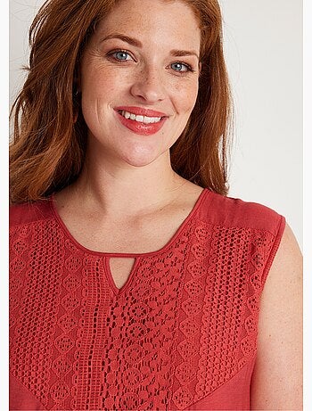 Robe sans manches courte volantée - Afibel