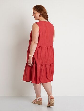 Robe sans manches courte volantée - Afibel