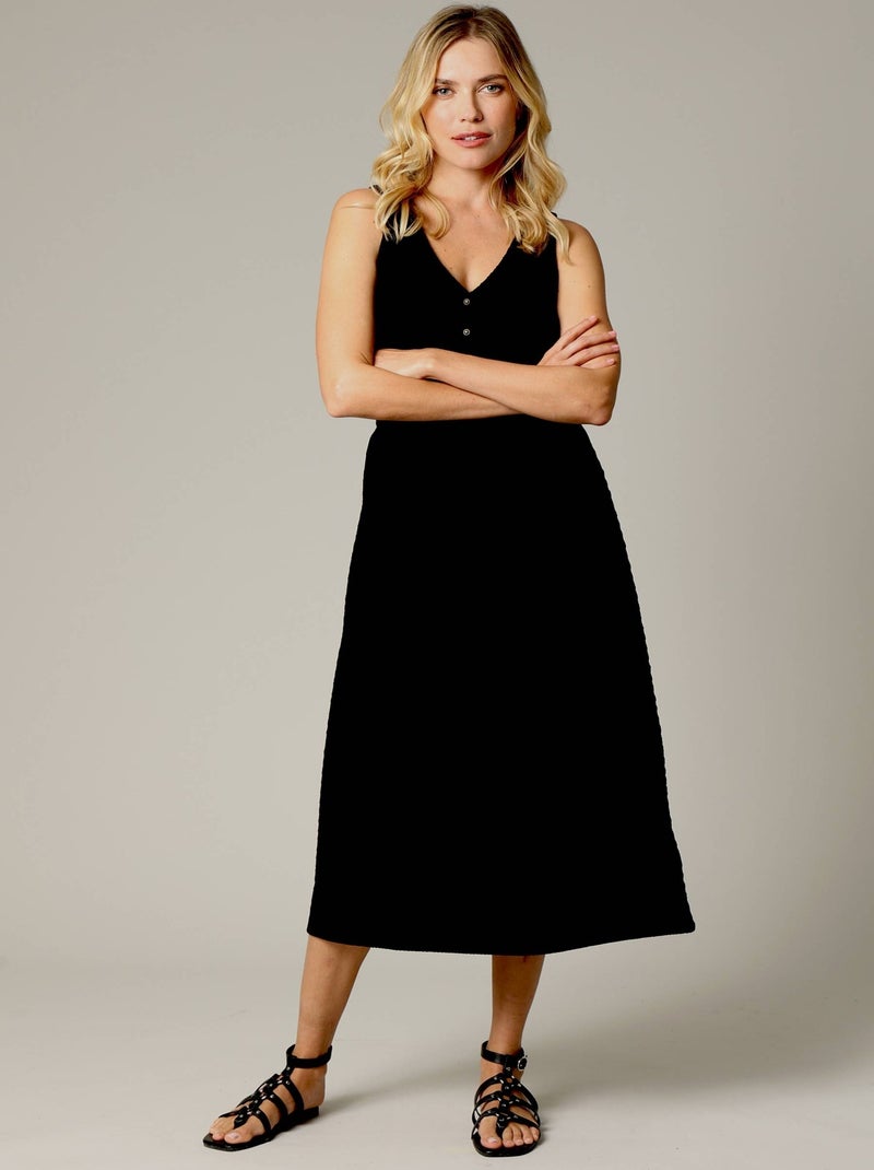 Robe sans manches 'Deeluxe' Noir - Kiabi