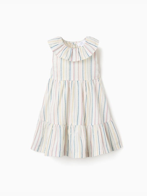 Robe sans manches en coton à rayures ethniques B&S - Kiabi