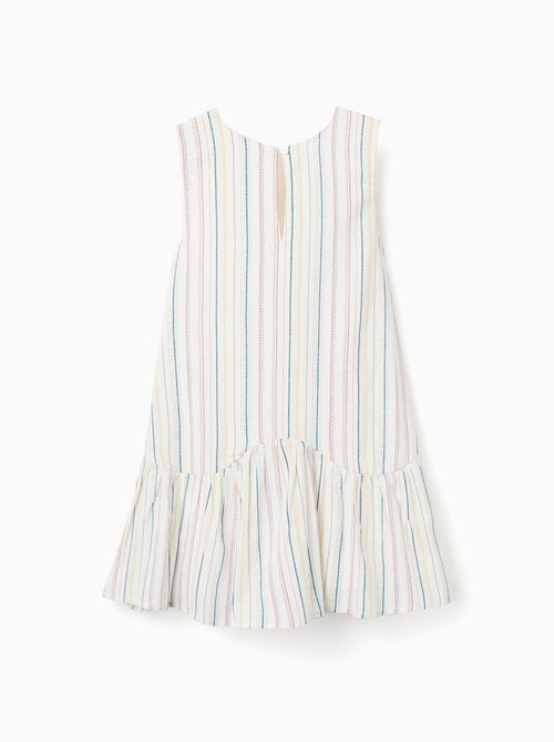 Robe sans manches en coton à rayures ethniques B&S - Kiabi