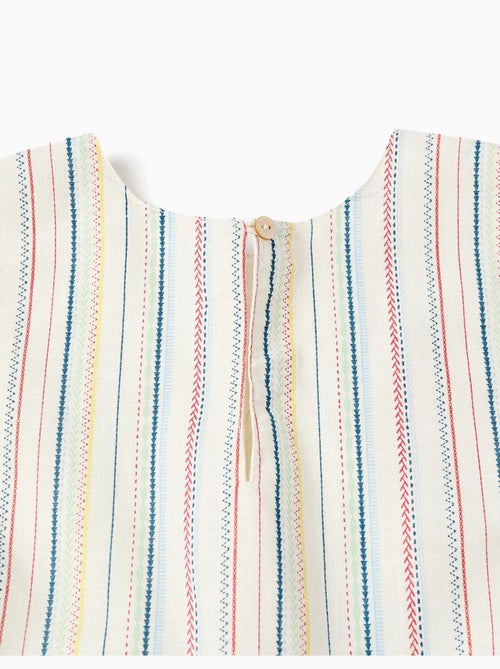 Robe sans manches en coton à rayures ethniques B&S - Kiabi