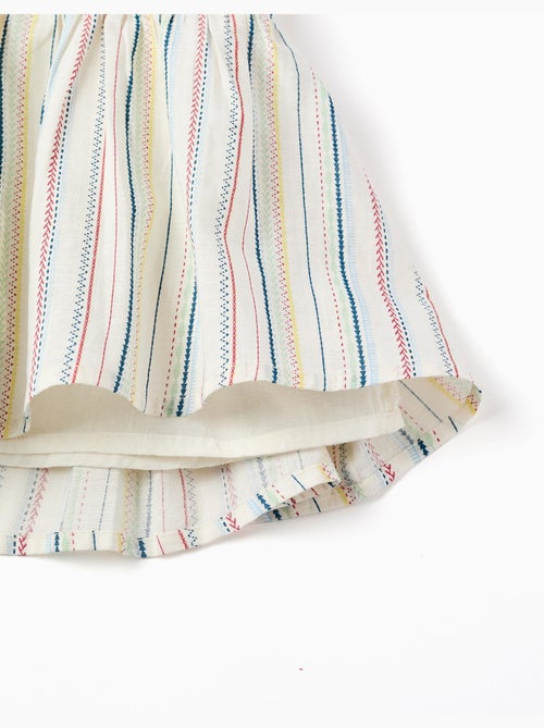 Robe sans manches en coton à rayures ethniques B&S - Kiabi