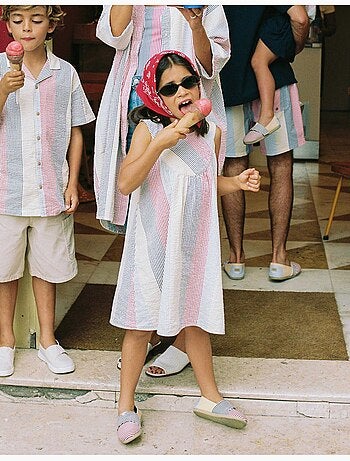 Robe sans manches en coton à rayures You&Me