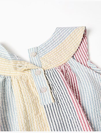 Robe sans manches en coton à rayures You&Me