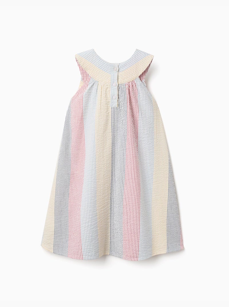 Robe sans manches en coton à rayures You&Me Rouge - Kiabi