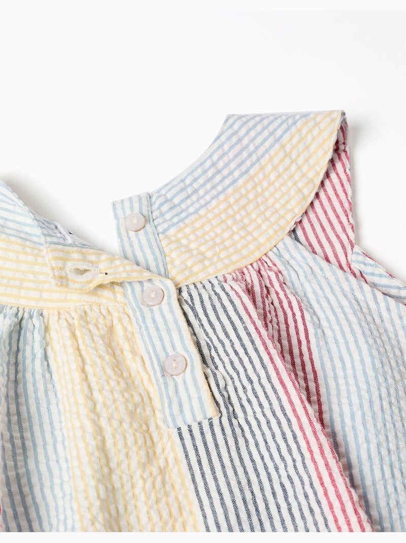 Robe sans manches en coton à rayures You&Me Rouge - Kiabi