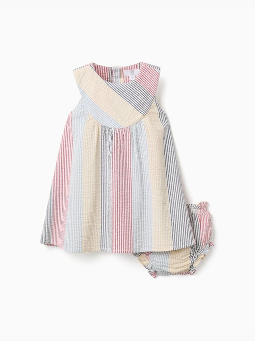 Robe sans manches en coton à rayures You&Me - Kiabi Robe sans manches en coton à rayures You&Me - Kiabi