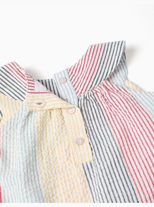 Robe sans manches en coton à rayures You&Me - Kiabi Robe sans manches en coton à rayures You&Me - Kiabi